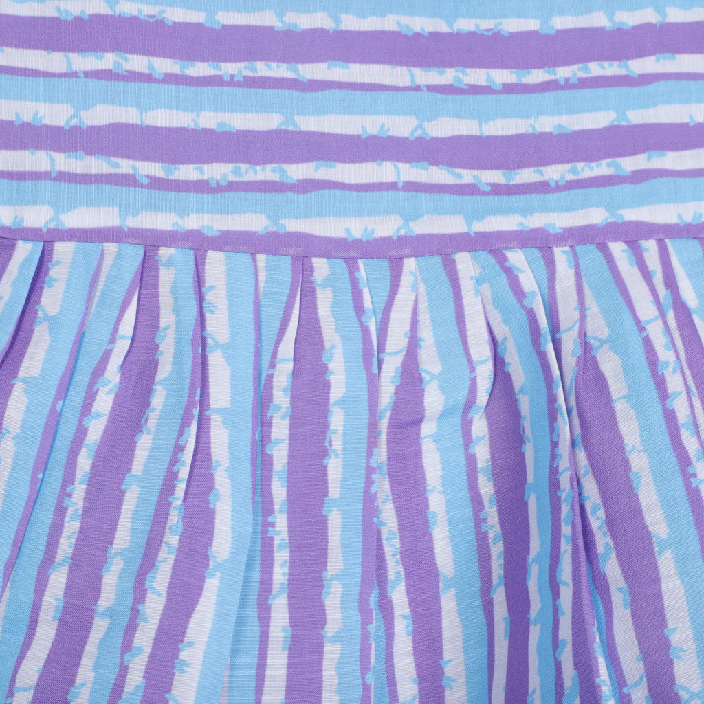 Purple Lining Sleeveless Flared Top And Palazzon Pant Set