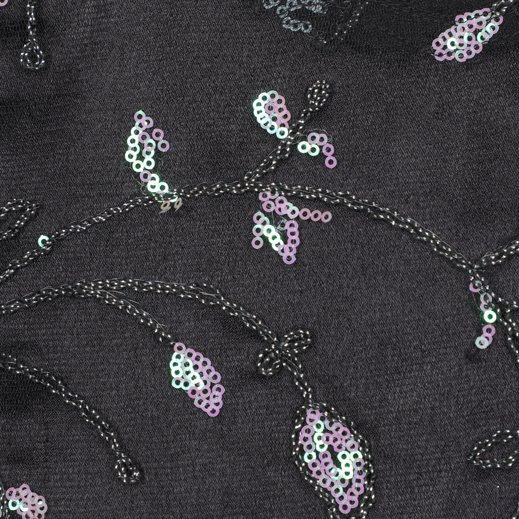 Girls Shiny Pink And Embroidery Work Gown With Ruffled Bottom Hem