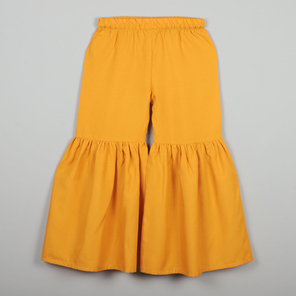 Sleeveless Gotta Lace Border With Multicolors And Sharara Set