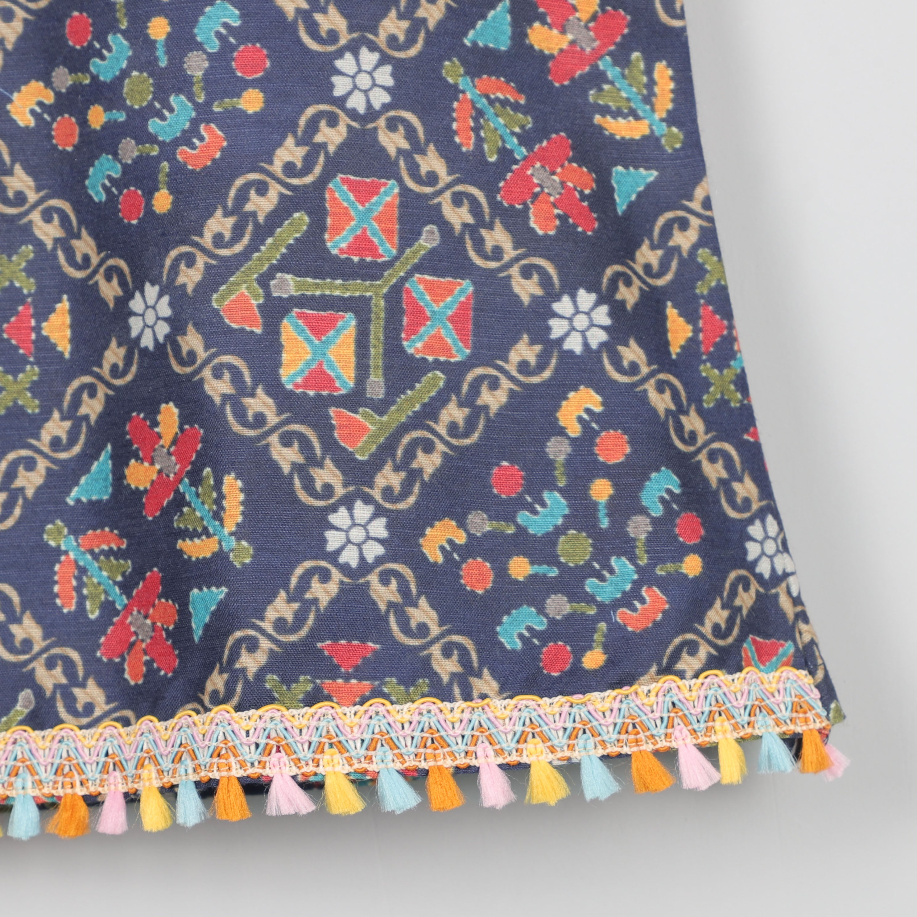 Sleeveless Gotta Lace Border With Multicolors And Sharara Set