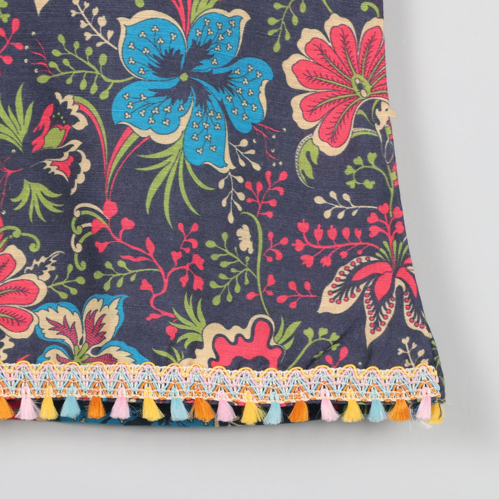 Sleeveless Gotta Lace Border With Multicolors And Sharara Set