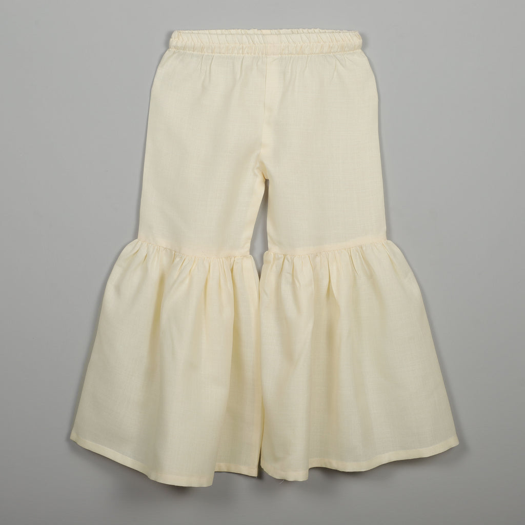 Sleeveless Gotta Lace Border With Multicolors And Sharara Set