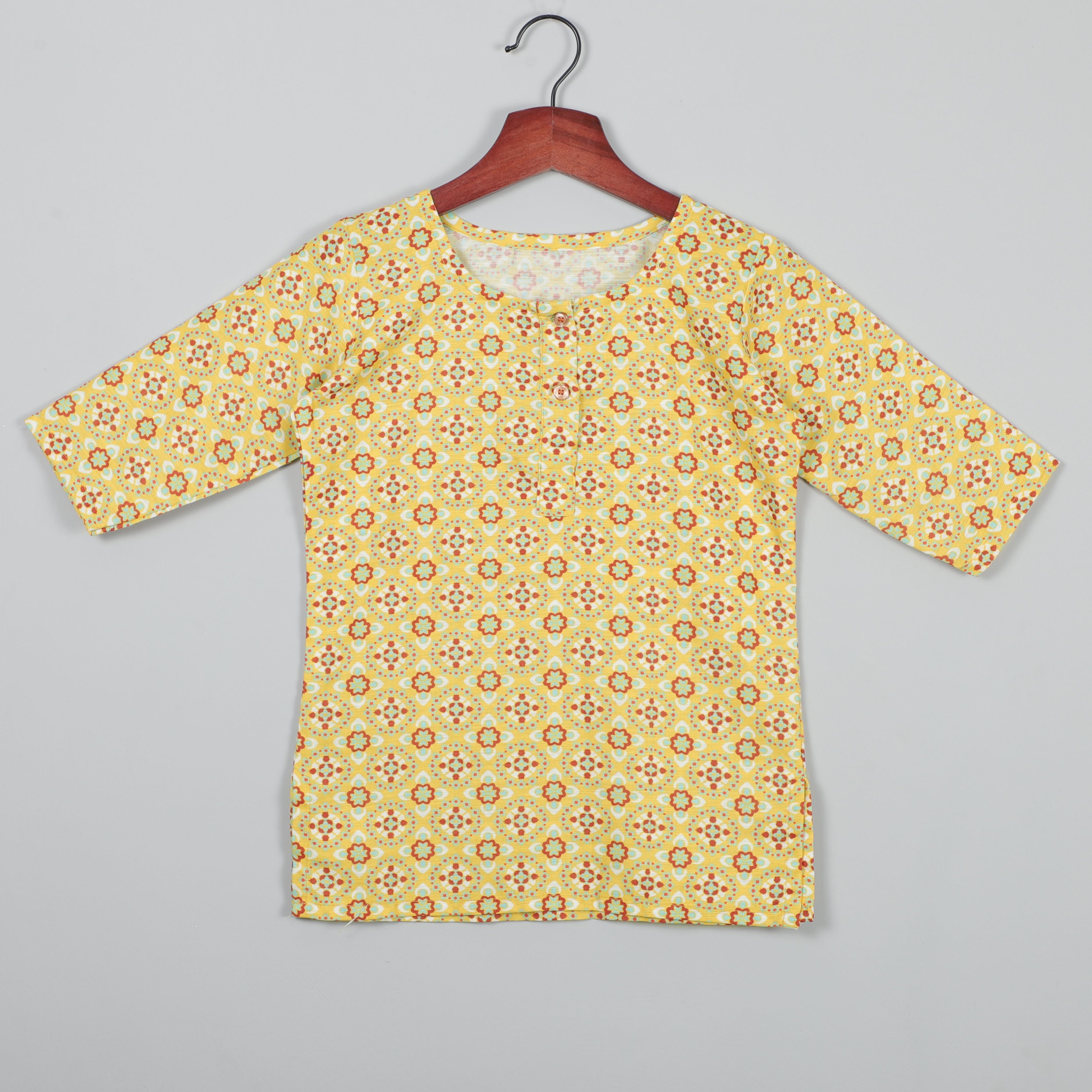 Yellow Cord Set With Button Closure