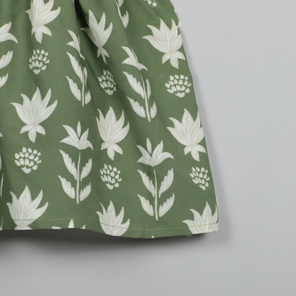 Anarkali Kurta With Baloon Pattern Sleeves And Pant Set