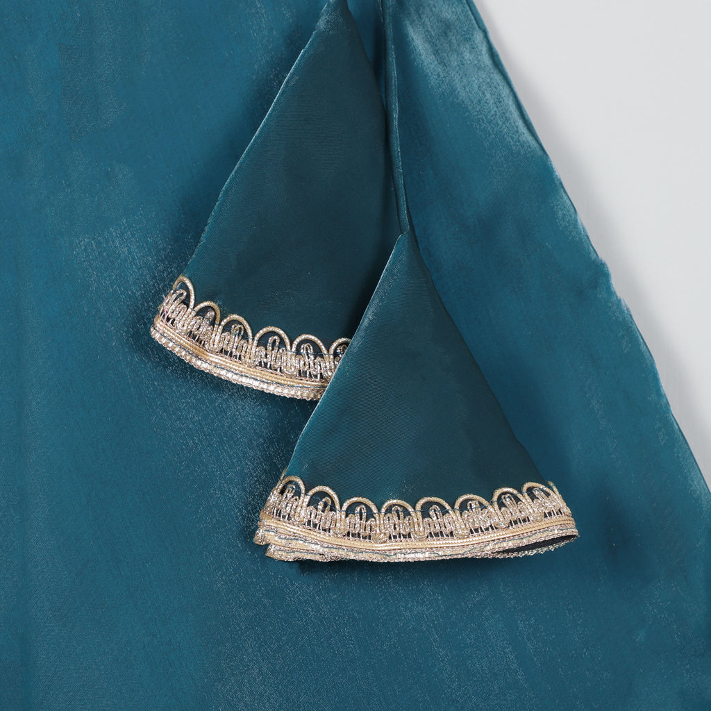 Puffy Sleeves Choli With Its Attractive Look And Fully Shining Fabric