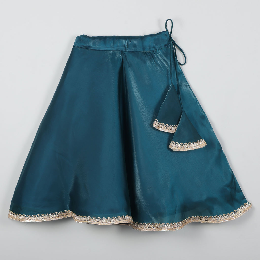 Puffy Sleeves Choli With Its Attractive Look And Fully Shining Fabric