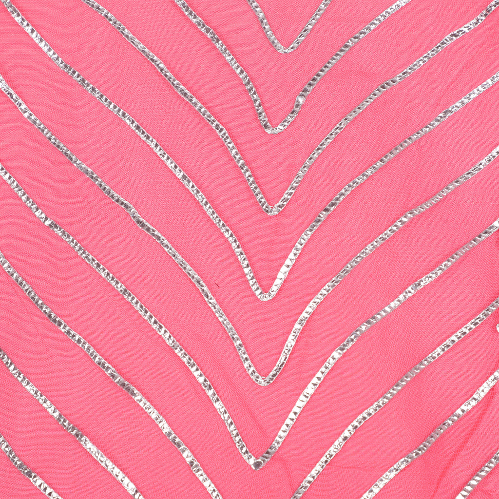 Girls Silver Cross Net Dress with Inner