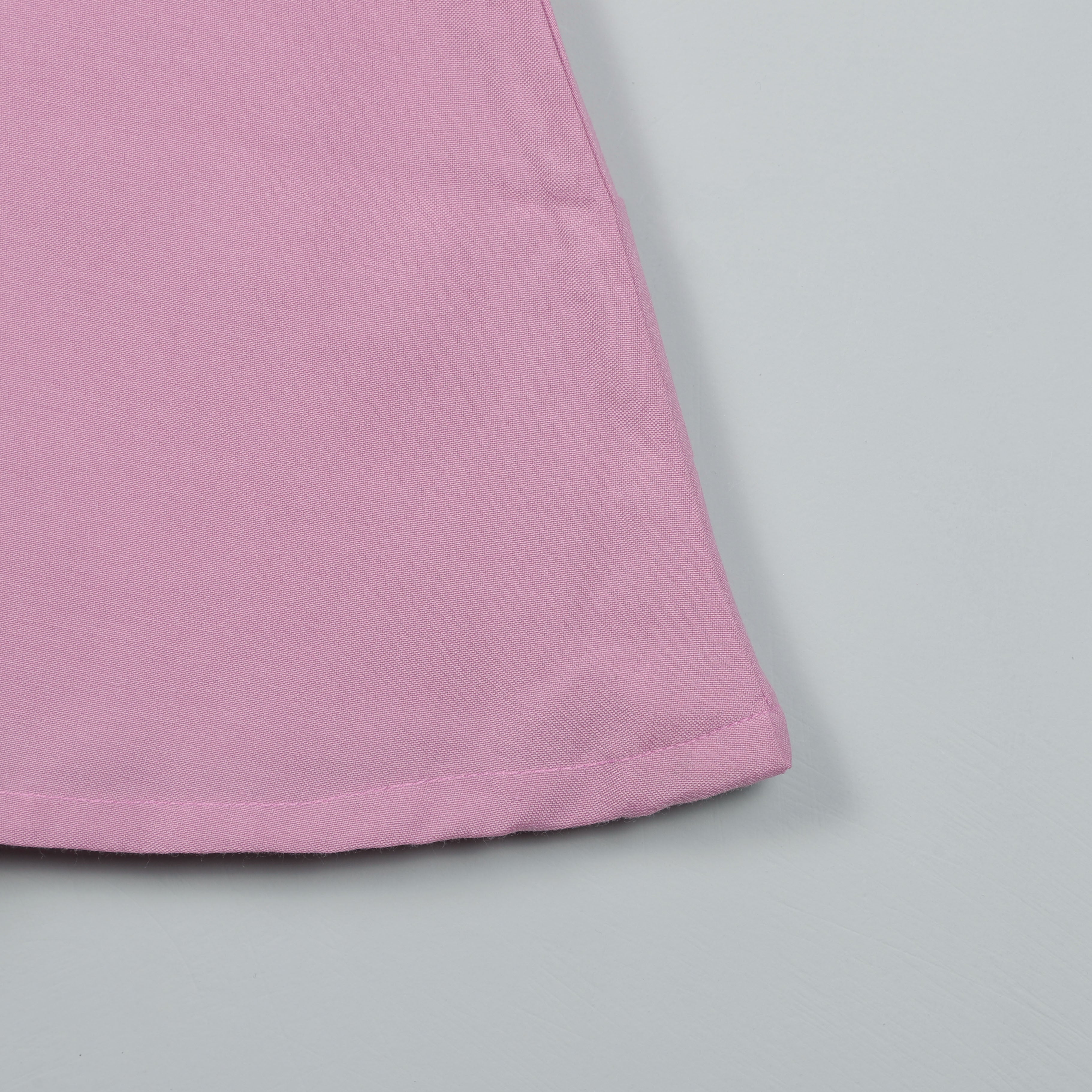 Onion Pink Puffy Sleeves Dress With Bowie Designer Look