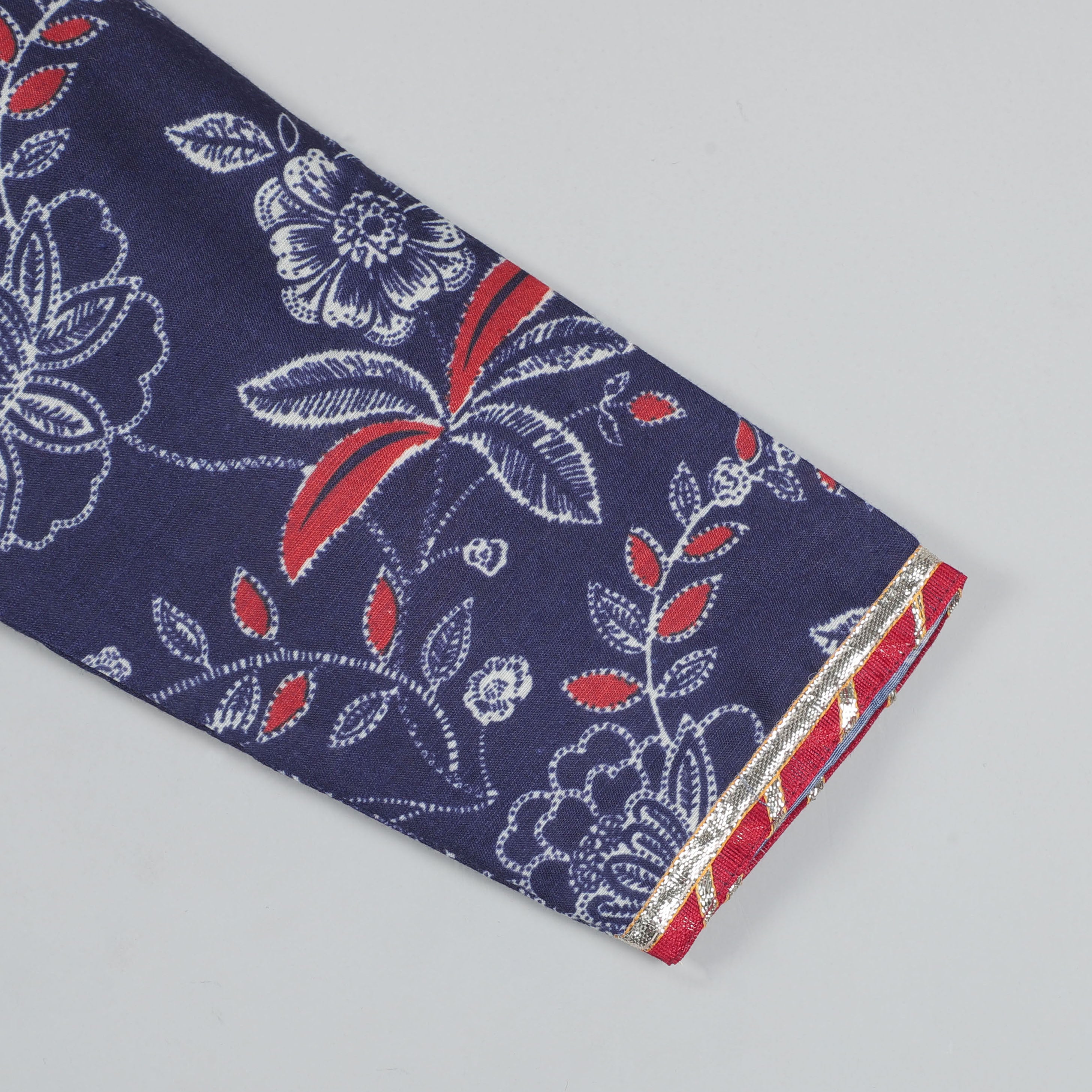 Three Quater Sleeves Printed Top And Palazzo Pant Set