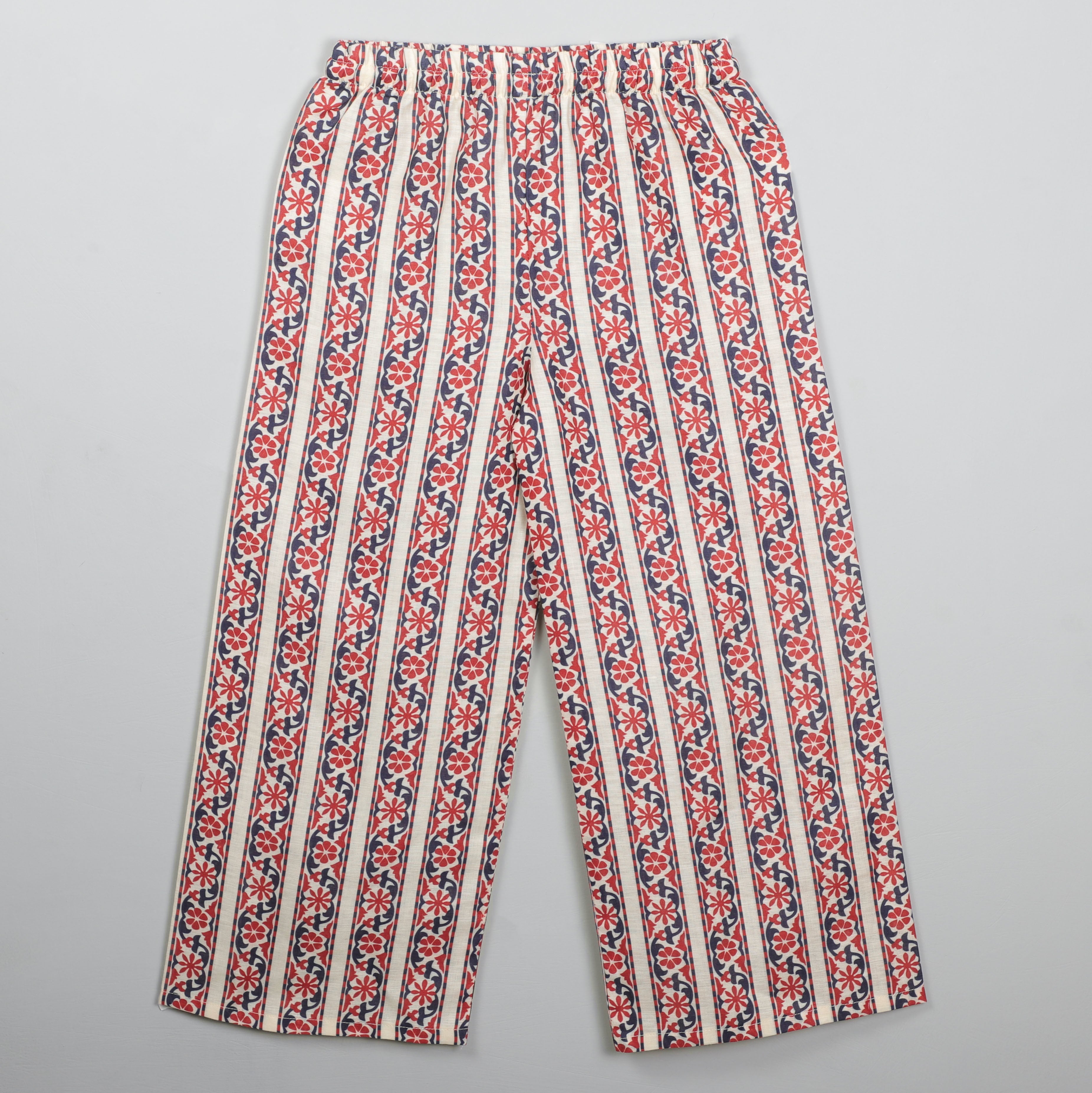 Three Quater Sleeves Printed Top And Palazzo Pant Set