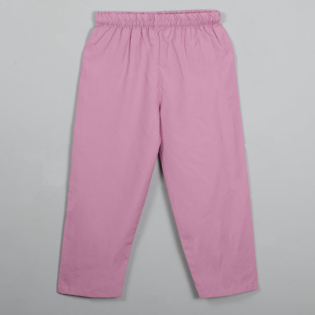 Printed Puffy Sleeves Top With Flared And Pabt Set